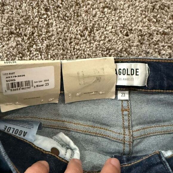 NWT Agolde Nico Boot High Rise Slim Boot Jeans Size 23 Soft Stretch‎ - Picture 4 of 9